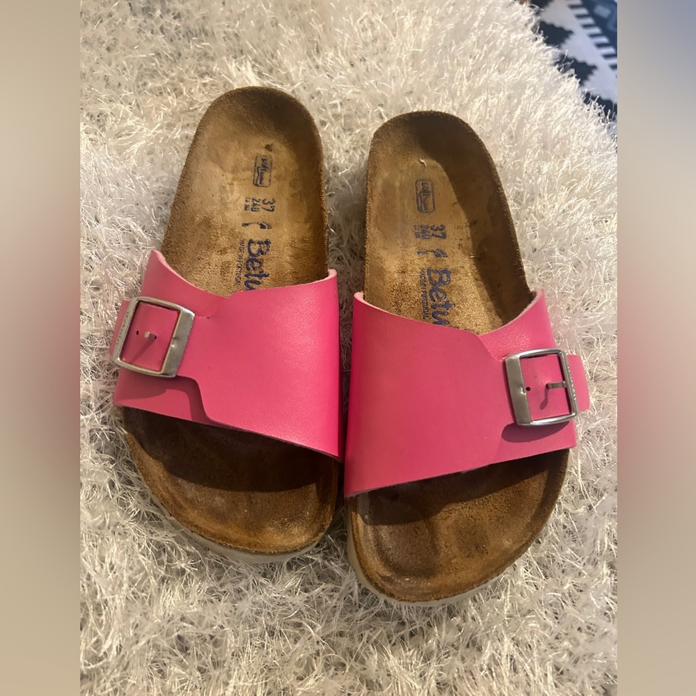 Betula by Birkenstock Pink Slide Sandals